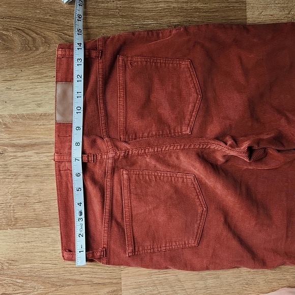 Madewell Cali-Demi boot corduroy pants front button closure size 26 - Picture 11 of 13